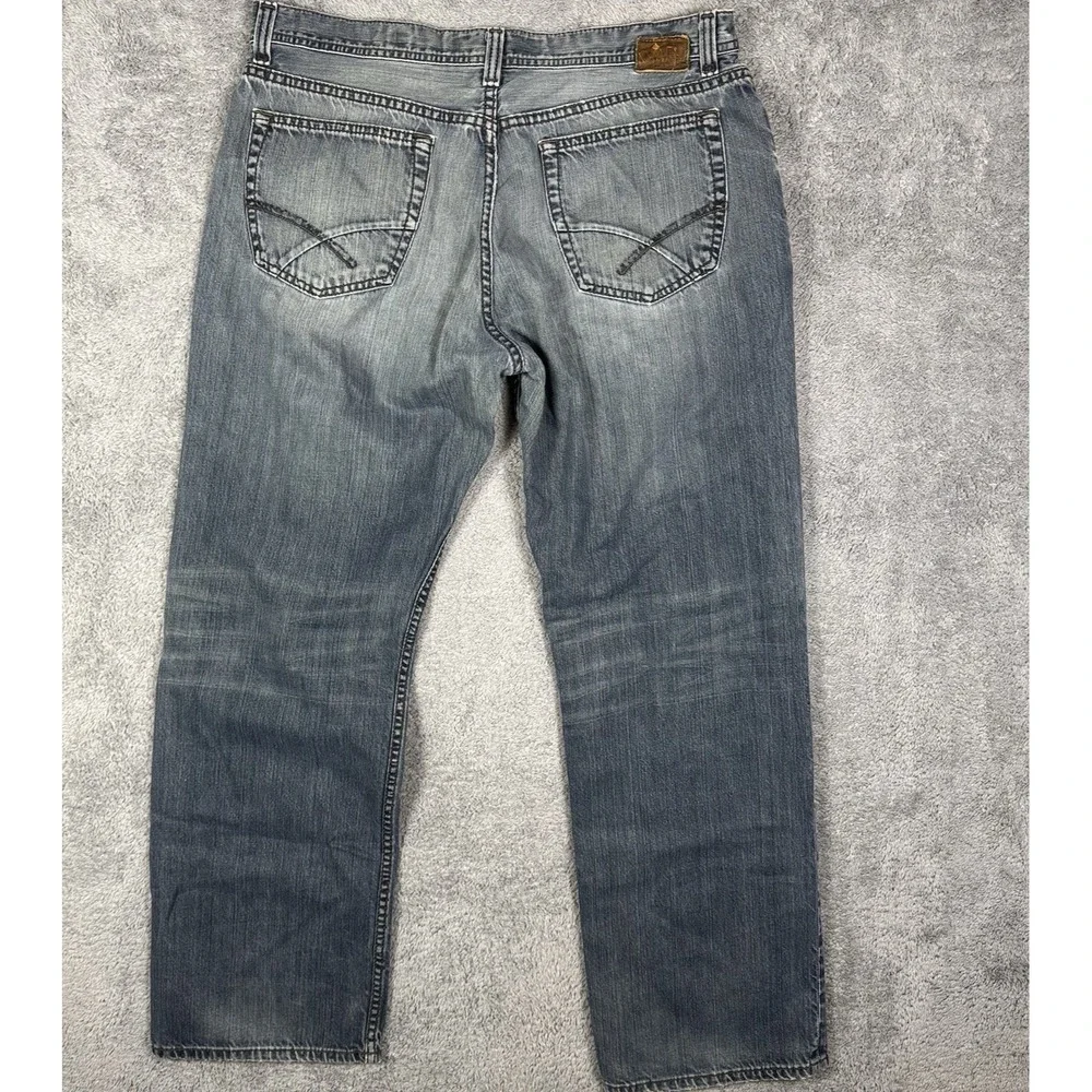 BKE Jeans Mens 38x34 Seth Bootcut Button‎ Fly Whisker Cowboy Baggy Y2K Grunge